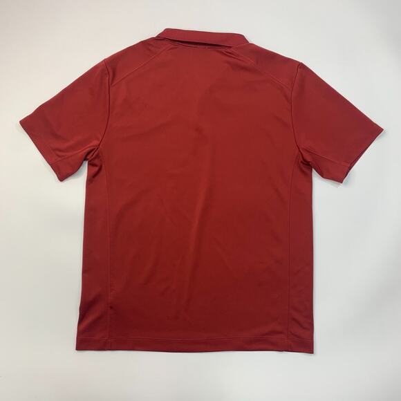 Nike Golf Shirt Men L Red Tour Performance Lightweight Short Sleeve Dri Fit Polo - Picture 9 of 12